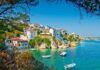 the Old part in town of island Skiathos in Greece