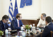 Mitsotakis with Krebber of RWE