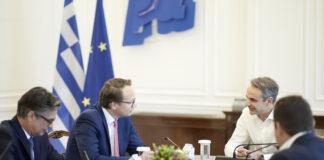 Mitsotakis with Krebber of RWE