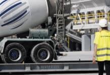 Interbeton worker and truck