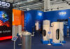 OSO heat pumps at showroom