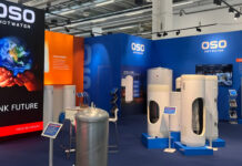 OSO heat pumps at showroom