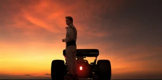 F1 The Movie sunset poster