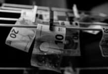 money laundering black and white