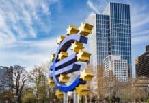ECB building and euro sign
