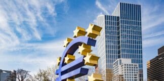 ECB building and euro sign