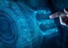 ai computing cybersecurity hand on screen