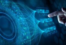 ai computing cybersecurity hand on screen