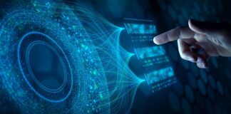 ai computing cybersecurity hand on screen