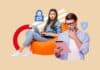 cybersecurity for millennials, collage illustration, source: Shutterstock