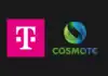 cosmote telekom logo dark