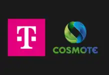 cosmote telekom logo dark