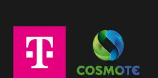 cosmote telekom logo dark
