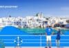 Ferryscanner, travelers on ship to greek island
