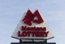 Montana Lottery sign
