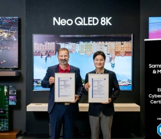 Samsung EU RED certification by TUV SUD