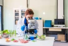 Chemist checking food products, source: Shutterstock