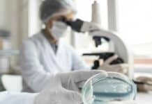 Scientists at lab
