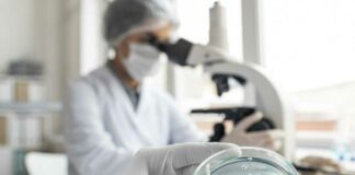 Scientists at lab