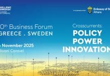 10th Business Forum Greece-Sweden: Crosscurrents – Policy, Power, Innovation