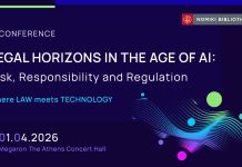 Συνέδριο για το ΔΙΚΑΙΟ ΤΕΧΝΟΛΟΓΙΑΣ & ΕΠΙΚΟΙΝΩΝΙΑΣ «LEGAL HORIZONS IN THE AGE OF AI: Risk, Responsibility and Regulation»