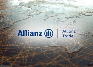 Allianz Trade: Πέφτει ο πήχυς της ανάπτυξης, τριπλά ελλείμματα, τουρισμός. Ποιοι τομείς ωφελούνται Allianz Trade, logo on map