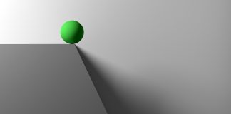 Ball on the edge, source: Shutterstock