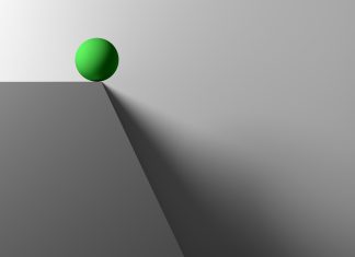 Ball on the edge, source: Shutterstock