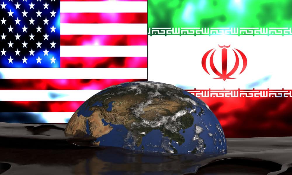 Iran,Iranian,War,Vs,Us,Usa,United,State,America,Flag USA-Iran negotiations, source: Shutterstock